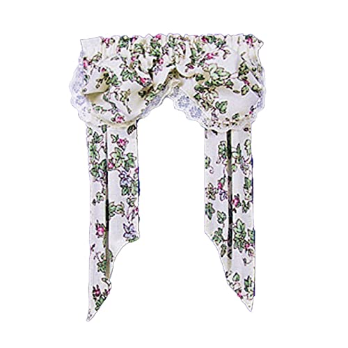 Melody Jane Dollhouse Double Balloon Flower Valance Curtains Miniature