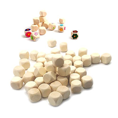 GARASANI 50 Pack Gonggi Konggi Korean Wood Jacks Game Wood Coloring Painting Craft Bulk