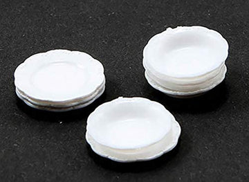 Dollhouse Miniature 1:12 Scale Chrysnbon Set of 24 Soup Bowls and Plates by Chrysnbon Miniatures