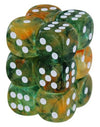 Chessex 16mm Dice Block: Nebula Luminary - Spring w/White (CHX27755)