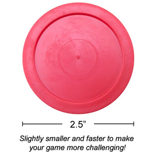Brybelly Air Hockey Pucks - Accessories for Game Room Gaming Tabletop for Kids & Adults - 2.5 Inch Small - 2 Pucks
