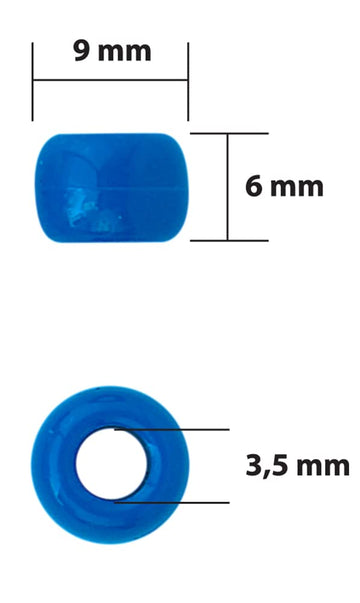 The Beadery - 9x6mm Barrel Pony Bead, Stellar Multi - 900 Pieces - 750V235