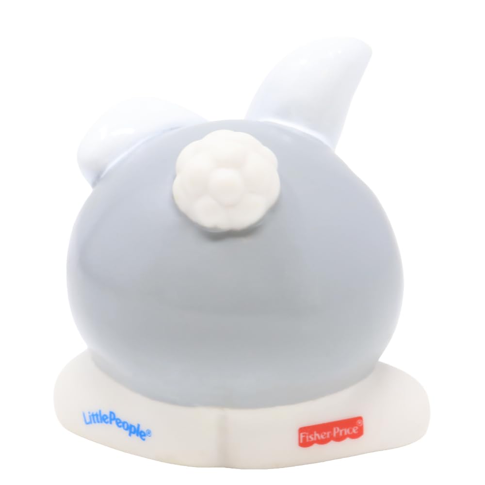 Fisher-Price Replacement Part for Collectible Little People Farm Zoo Easter Playset - Replacement Gray and White Bunny Rabbit