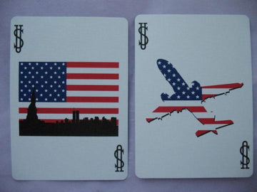 USPC Bicycle Red, White and Blue Series 5 Circle Design Playing Cards