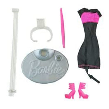 Replacement Parts for Barbie Digital Dress Doll - Y8178 ~ Replacement Parts ~ Includes Dress, Shoes, Pink Stylus and 3 Pieces Doll Stand