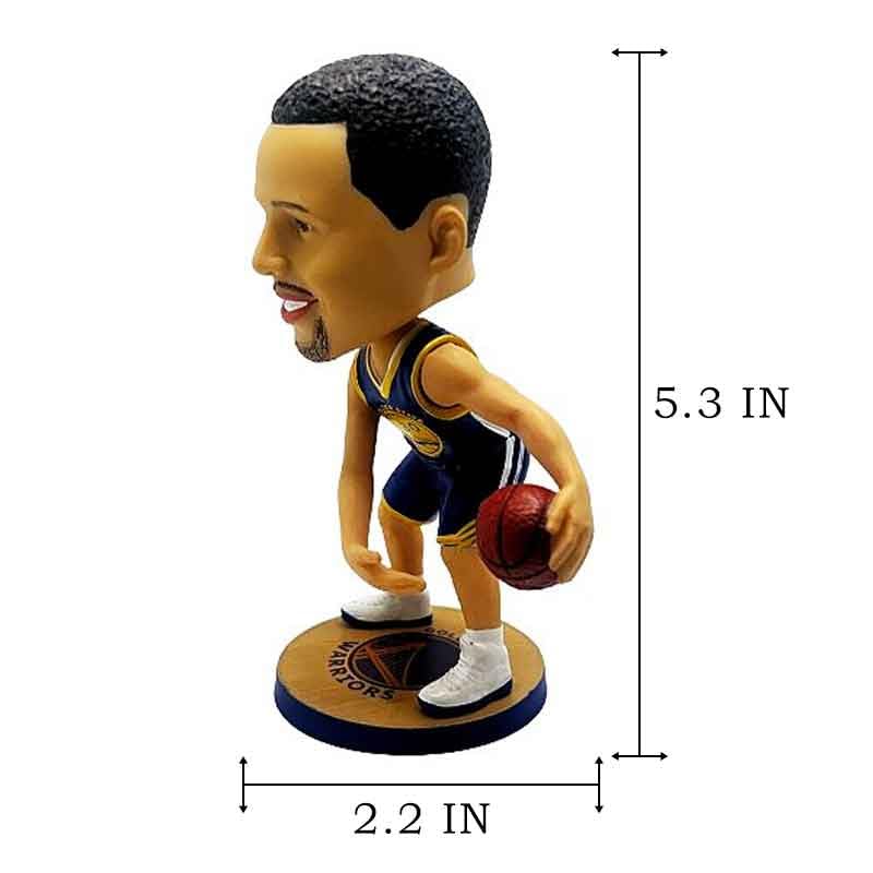 Ru.Master Curry Bobblehead Basketball Action Figure -5.3 in Hand-Painted Resin Collectible Doll - Perfect Sports Fan Gift - Curry in Iconic 30# Jersey