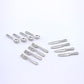 12-Piece 1/12 Scale Silver Miniature Cutlery Set - Stainless Steel Dollhouse Accessories for Cupcake Decorations and Model Displays (0.8" Tiny