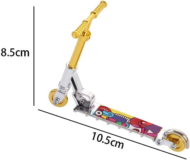 Senyango Mini Two Wheel Toys Tiny Fingerboard Scooters, Mini Finger Skateboards Toy, Finger Scooter Fingertip Movement Skateboard for Finger Training