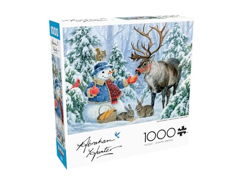 Buffalo Games - Snowman & Reindeer - 1000 Piece Jigsaw Puzzle for Adults