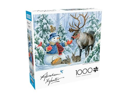 Buffalo Games - Snowman & Reindeer - 1000 Piece Jigsaw Puzzle for Adults