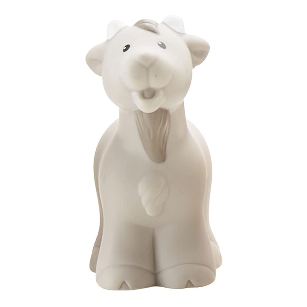 Replacement Part for Fisher-Price Little People Nativity Set - DPX53 ~ Gray Goat Figure with White Horns ~ Works with Many Sets