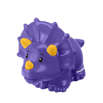 Fisher-Price Replacement Part Little People Dinosaur Village Playset HYH66 - Replacement Purple and Yellow Triceratops Figure