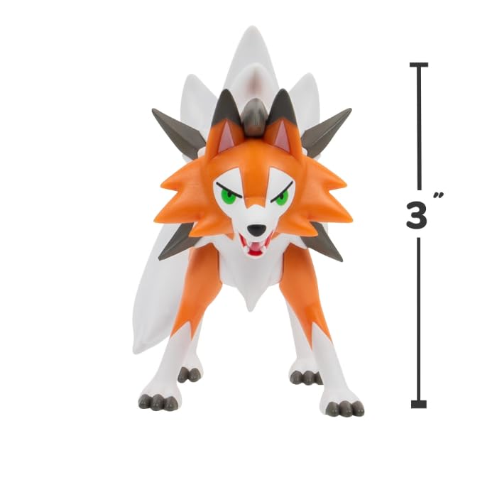 Pokemon Fighting Figure, Lycanroc The Figure Toy Set