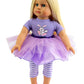 Purple Easter Bunny Tutu Dress for 18-Inch Dolls | Premium Quality & Trendy Design | Dolls Clothes