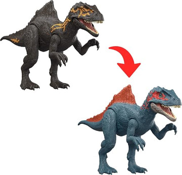 Mattel Jurassic World Dino Reveal Deluxe Concavenator Action Figure Toy, Tear Away Pack & Peel Off Color Change Dinosaur Play