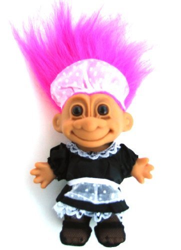 My Lucky French Maid 6" Troll Doll by Russ Berrie