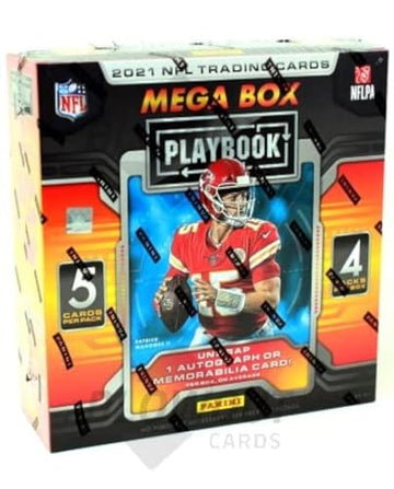 2021 Playbook Football Mega Box - 20 Trading Cards - One Autograph or Memorabilia Card