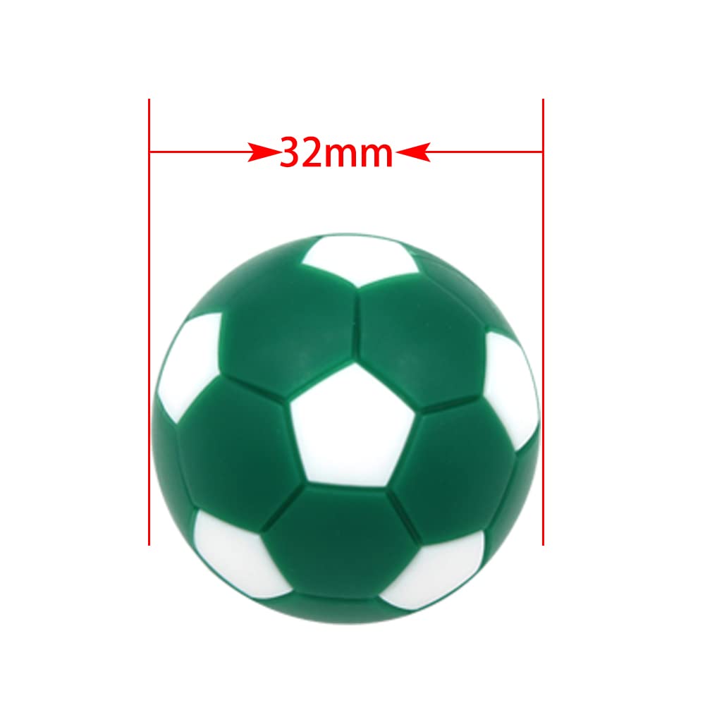 BQSPT Foosball Balls Foose Balls Table Football Soccer Replacement Multicolor Official Tabletop Game Size 32mm Mini Foosball-Set of 12