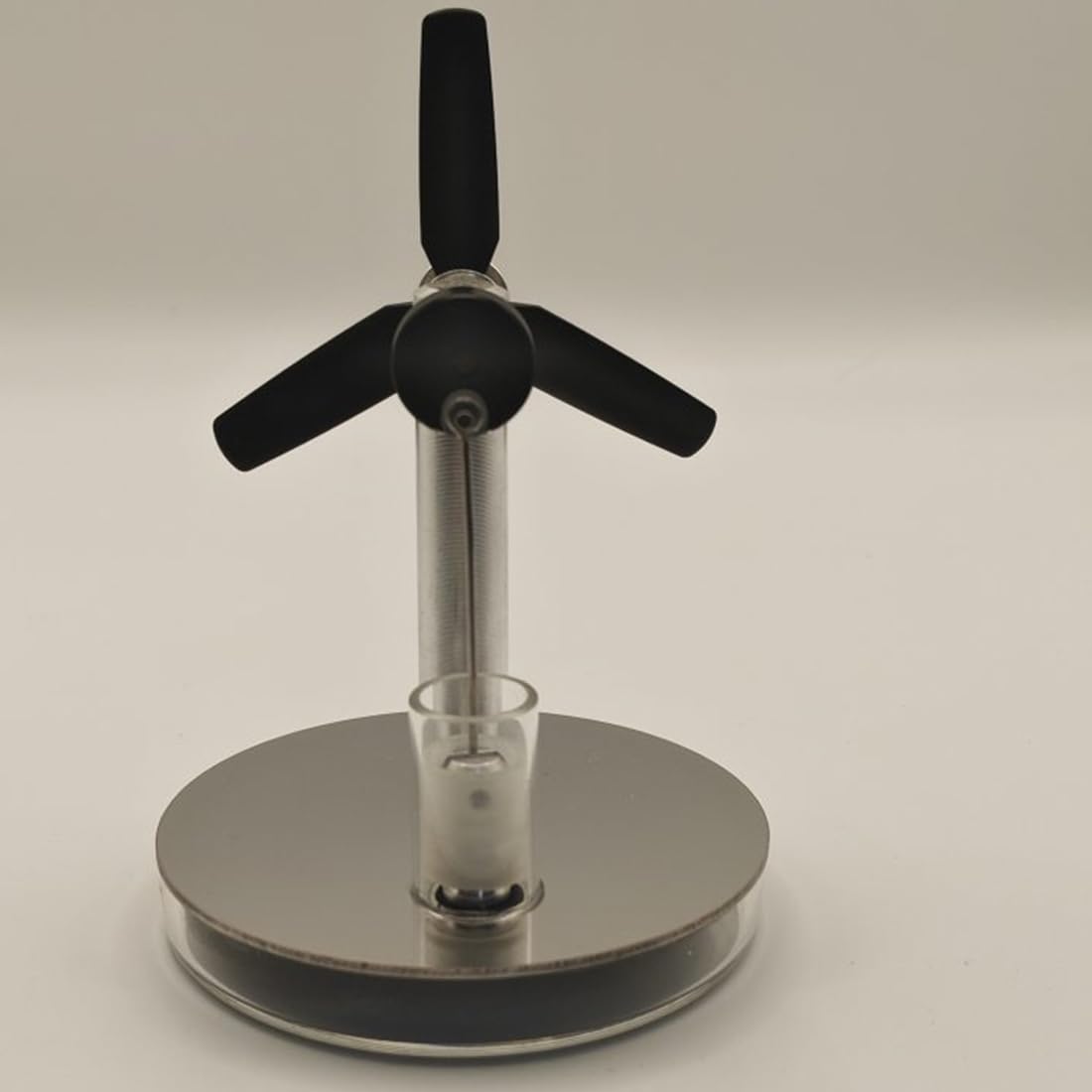 RBLOCTOYNY Three-Blade Propeller Stirling Engine Model, Low-Temperature Heat-Powered Physics Educational Kit with Visible Operation, Perfect