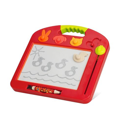 B. toys - Magnetic Drawing Board - 4 Animal Stamps - Portable Sketcher - Creative Toys for Toddlers, Kids - 18+ Months - Toulouse - LapTrec