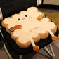 JOSON 17.8 inch Toast Pillow pad, Kawaii Plush Toy Funny Food Plush pad, for Office, Bedroom Seats, Valentine's Day, Christmas Birthday Gift