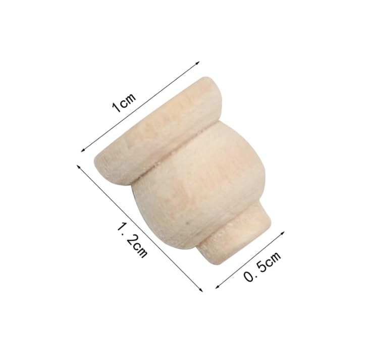 AirAds Dollhouse 1:12 Miniature Furniture Legs Bookcase Hutch Legs Unfinished Wood (Set 4pcs)