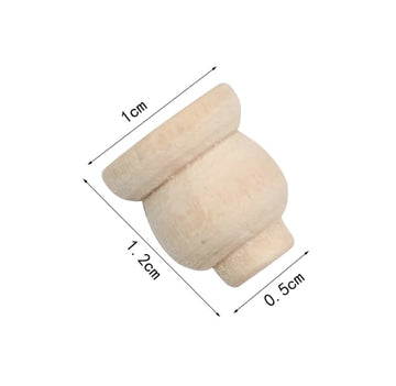 AirAds Dollhouse 1:12 Miniature Furniture Legs Bookcase Hutch Legs Unfinished Wood (Set 4pcs)