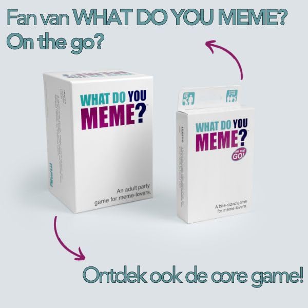 What DO You Meme? On The Go! for Ages 13+, 3-8 Players, Travel Edition of the Game