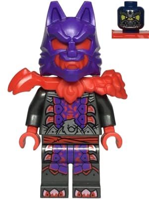 LEGO Ninjago Dragons Rising Season 2: Wolf Mask General Minifigure with Sword