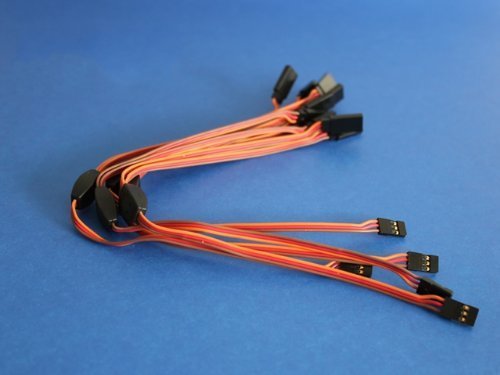 5 PCs 30CM 12 inch RC Y Servo Extension Leads Splitter JR / Hitec Q2001