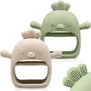 ChooKaChoo 2 Pack Baby Teething Toy Silicone Teething Mitten for Babies Over 3 Months Anti Dropping Wrist Hand Teethers Baby Chew Toys for Sucking