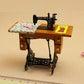 EatingBiting Retro Vintage Sewing Machine Dollhouse Miniature 1:12 Scale Fairy Doll Home Life Scene, for Kid Children