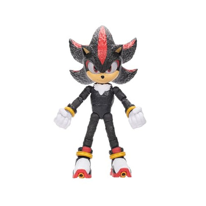 Sonic The Hedgehog - 5-Inch Shadow Action Figure - 20+ Points of Articulation - Official Collector Toy - Boys & Girls Ages 3+