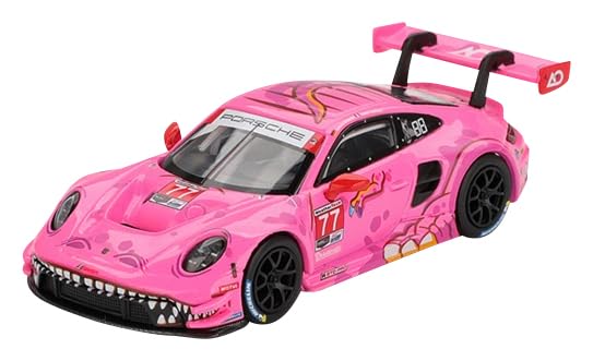 MINI GT 911 GT3 R #77 AO Racing 2024 IM SA Road America Limited Edition 1/64 Diecast Model Car MGT01052