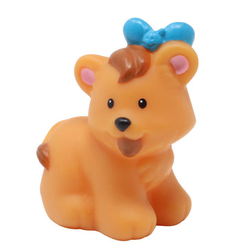 Fisher-Price Replacement Part for Collectible Little People Noah's Ark, Zoo or Safari Playset H9182 - Replacement Lion Cub Figure with Blue Butterfly