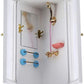 EatingBiting Handcraft 1:12 Small House Miniature Wooden Shower Room Bathroom for mini Furniture Landscape, Vivid 1 Set Shower Room Bathroom with All