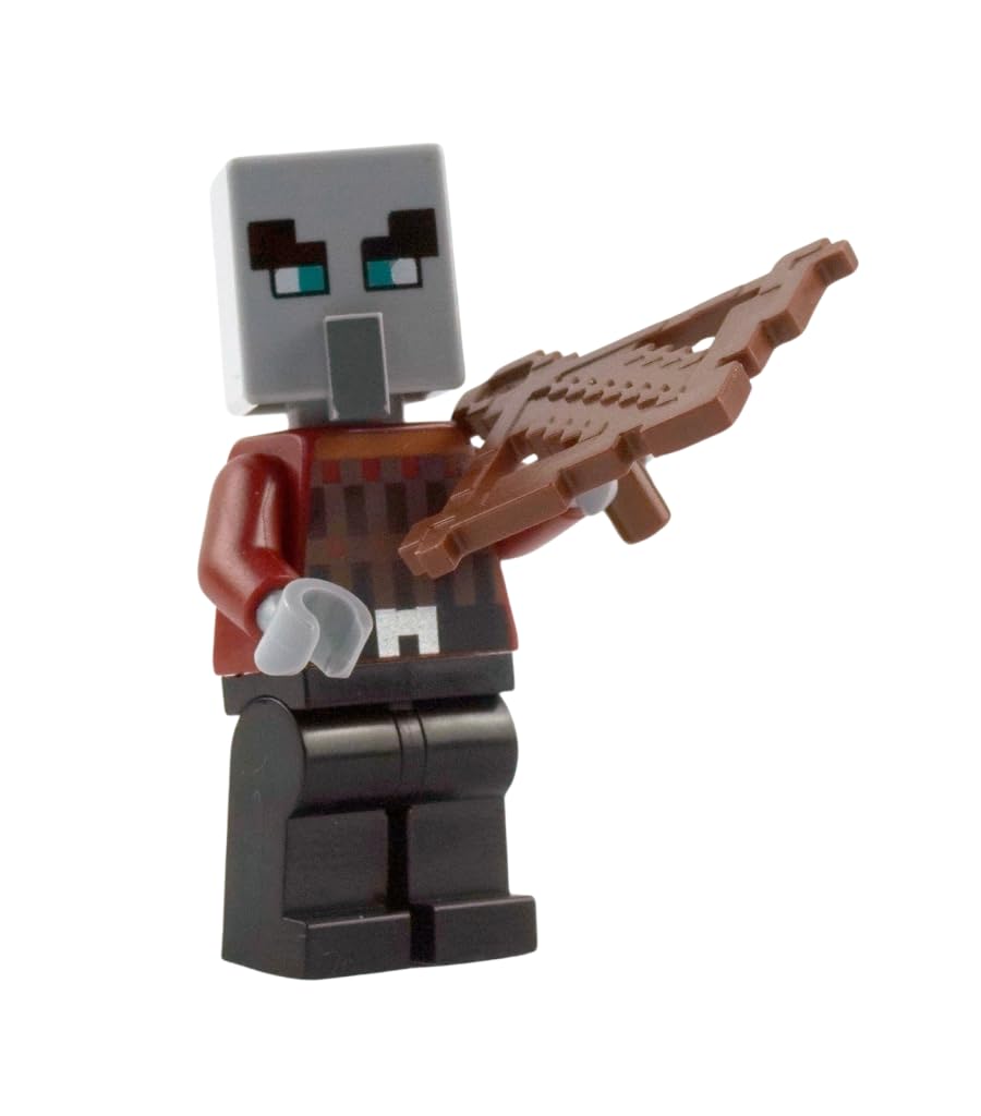 LEGO Minecraft: Pillager Minifigure with Training Dummy (Ages 6+)