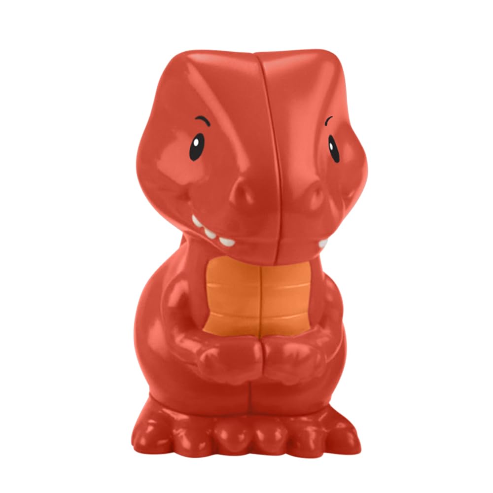 Fisher-Price Replacement Part Little People Dinosaur Village Playset HYH66 - Includes 1 Orange Raptor Dinosaur Figure