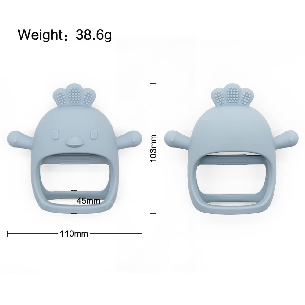 Infant Toys 0-6, Teething Toys 3-6 6-12 Months, Anti Drop Hand Teethers Baby Chew Toys for Teething Relief, Silicone Teether Pacifier Teething Mitten