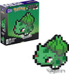 Mega Pokémon Bisasam Retro Look - 15 cm Buildable with Pixel Art Stones - Includes Wall Mounted Base for Adult Lovers and Collectors, HTH75