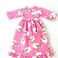 American Fashion World Pink Lamb Nightgown Pajamas for 14-Inch Dolls | Premium Quality & Trendy Design