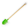 Bigjigs Toys Wooden Long Handled Shovel - 86cm Long Green Shovel, Quality Kids Gardening Tools & Childrens Gardening Sets, Outdoor & Garden Toys