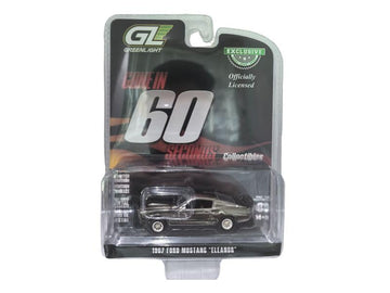 Greenlight 1967 Ford Mustang Eleanor Diecast Model Car, Silver Chrome Edition, 1:64 Scale, Gone in Sixty Seconds Movie Collectible