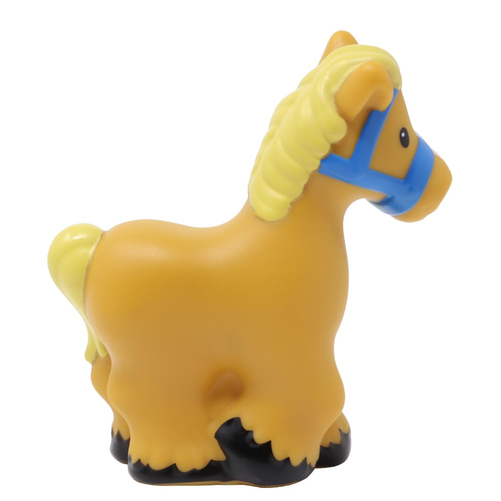 Fisher-Price Replacement Part Little People Caring for Animals Farm Zoo Safari Friends Playset DWC31 and CHJ51 - Replacement Brown Tan Horse Figure