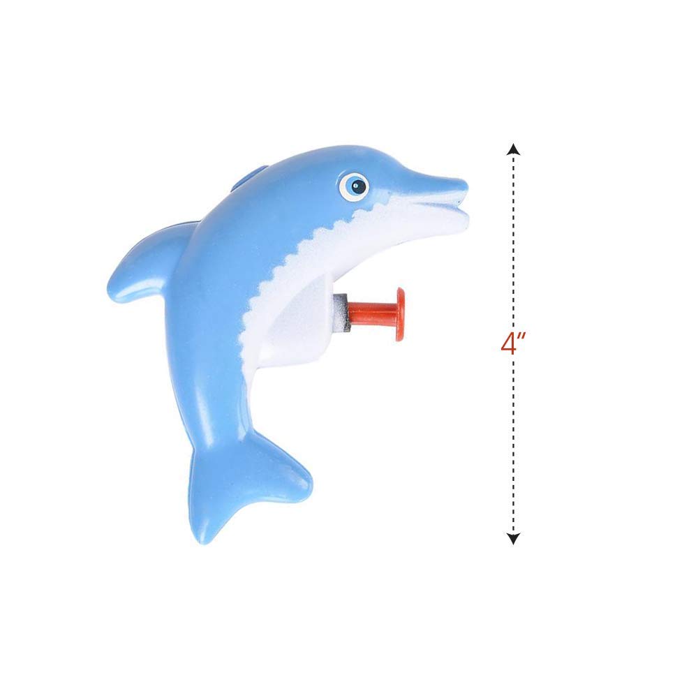 ArtCreativity Sea Animal Water Squirters, Pack of 12, Dolphin, Shark, and Whale Water Squirt Toy Guns for Swimming Pool, Beach, and Outdoor Summer