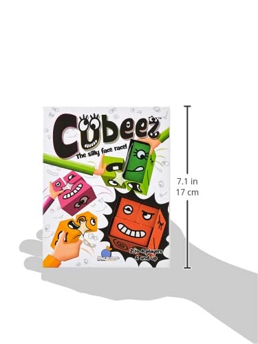 Blue Orange Cubeez Original Matching Face Changing Expression Puzzle Race with Wooden Cubes Games, 1 to 4 Players, Ages 6+