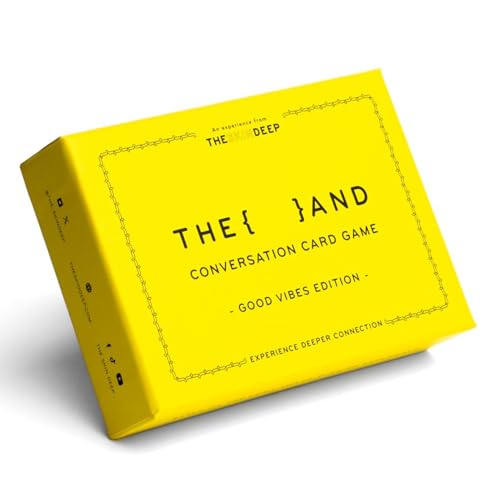{THE AND} Good Vibes Edition - 199 Laugh Out Loud Conversation Cards for Friends, Family, Couples - Fun Icebreaker Cards to Connect - Stress Free