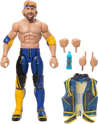 Mattel WWE Elite Collection Top Picks Action Figure & Accessories Set, Logan Paul 6-inch Collectible with Swappable Hands, Ring Gear & 25 Articulation