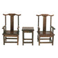 EatingBiting 1:6 Small Miniature Handcraft Furniture Retro Wood End Table Armchairs 3Pc Home mini Furniture Model Display Decor Great handcrafts