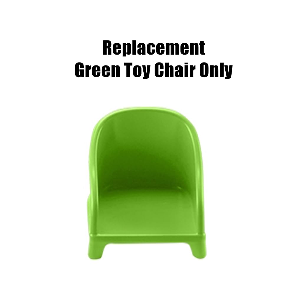 Mattel Replacement Part for Fisher-Price Little People Playset - HMK85 ~ Green Chair ~ Inspired by Barbie Doll Little-People Dollhouse ~ Works Great